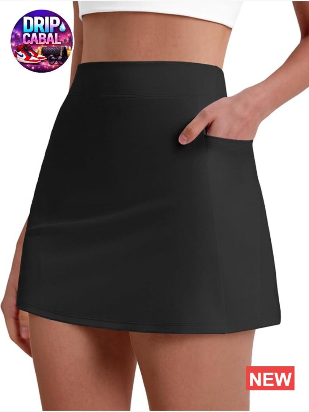 Women's Skort with Pockets High Waisted Athletic Mini Skirt Pickleball Tennis